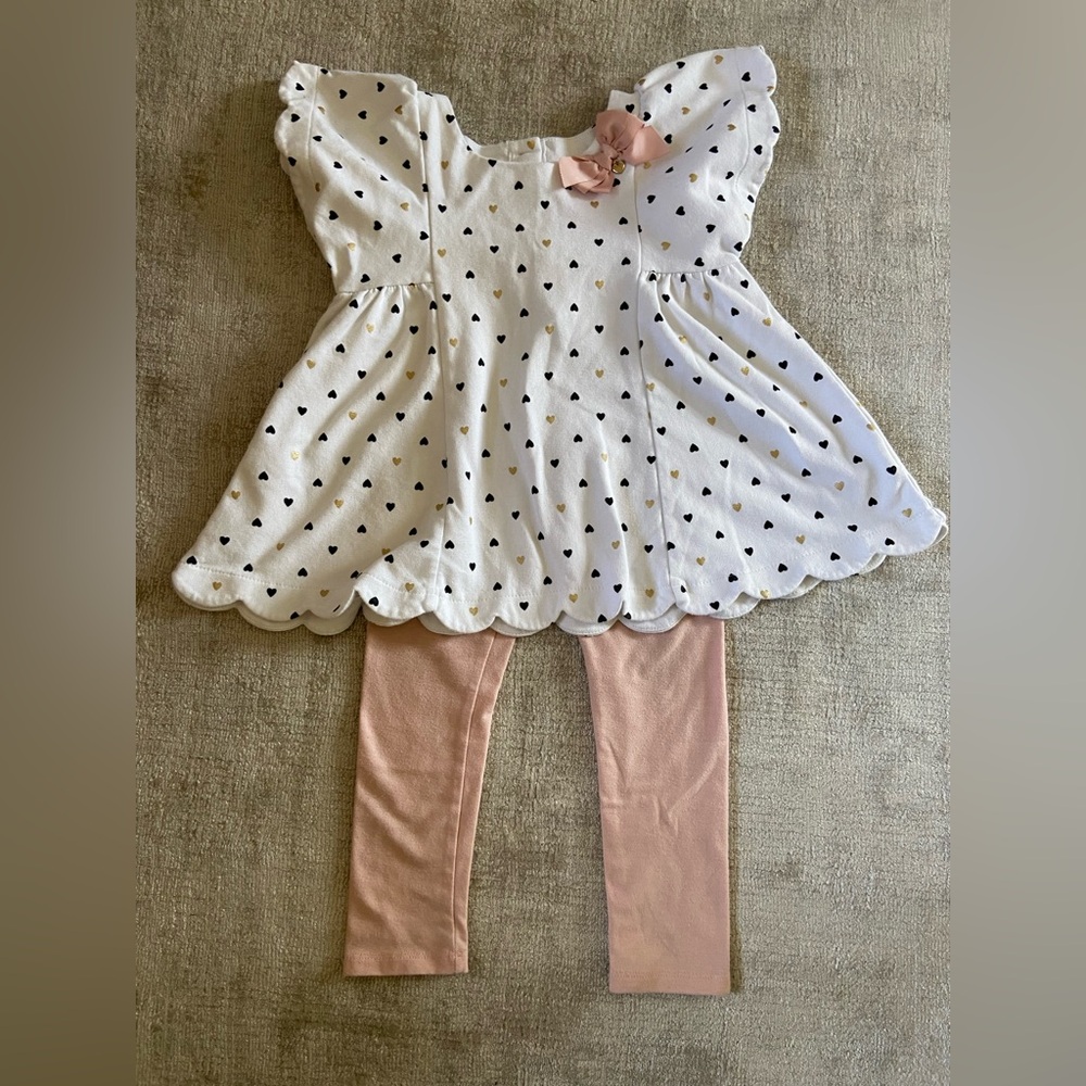3 for $25 - Isaac Mizrahi White and Pink Kids Matching Set